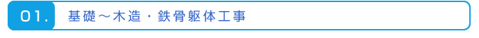 基礎～木造・鉄骨躯体工事